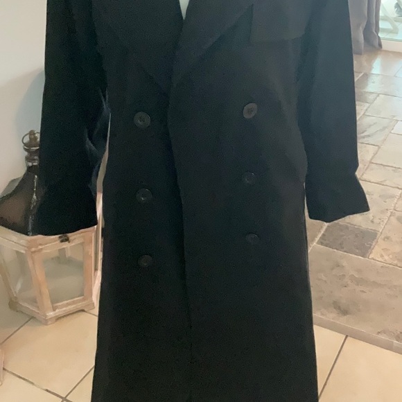 NWT Black Double Button Overcoat - Picture 8 of 10